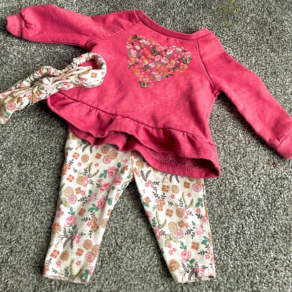 Laughing Llama Matching Baby Set with Headband - Picture 2 of 3